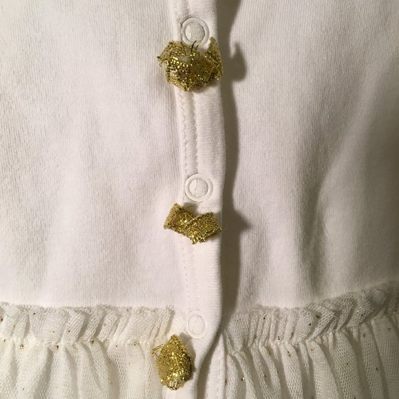 BEBE BABY Long-Sleeve Footed Tutu Coverall   3-6M - Picture 4 of 14